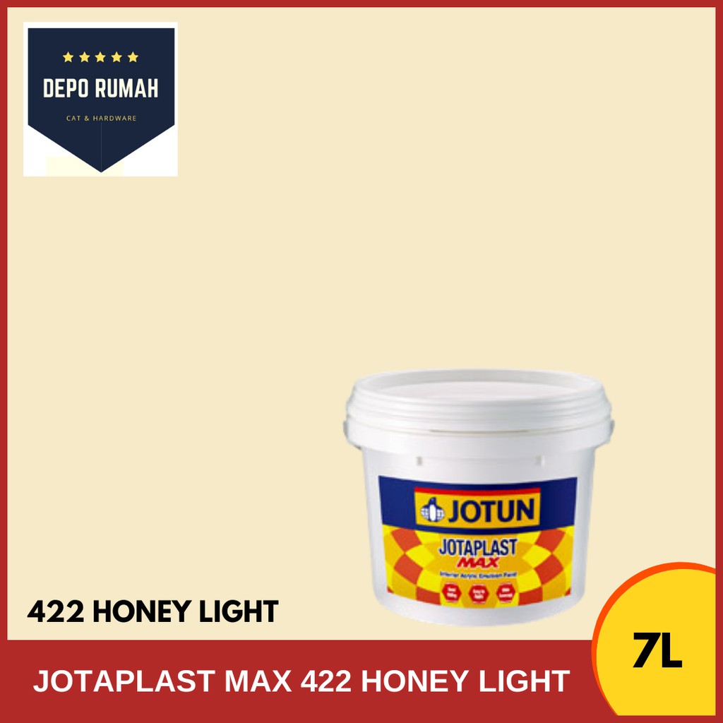 7Litre Jotun Jotaplast Max 422 Honey Light Emulsion 7L (Cat Dinding