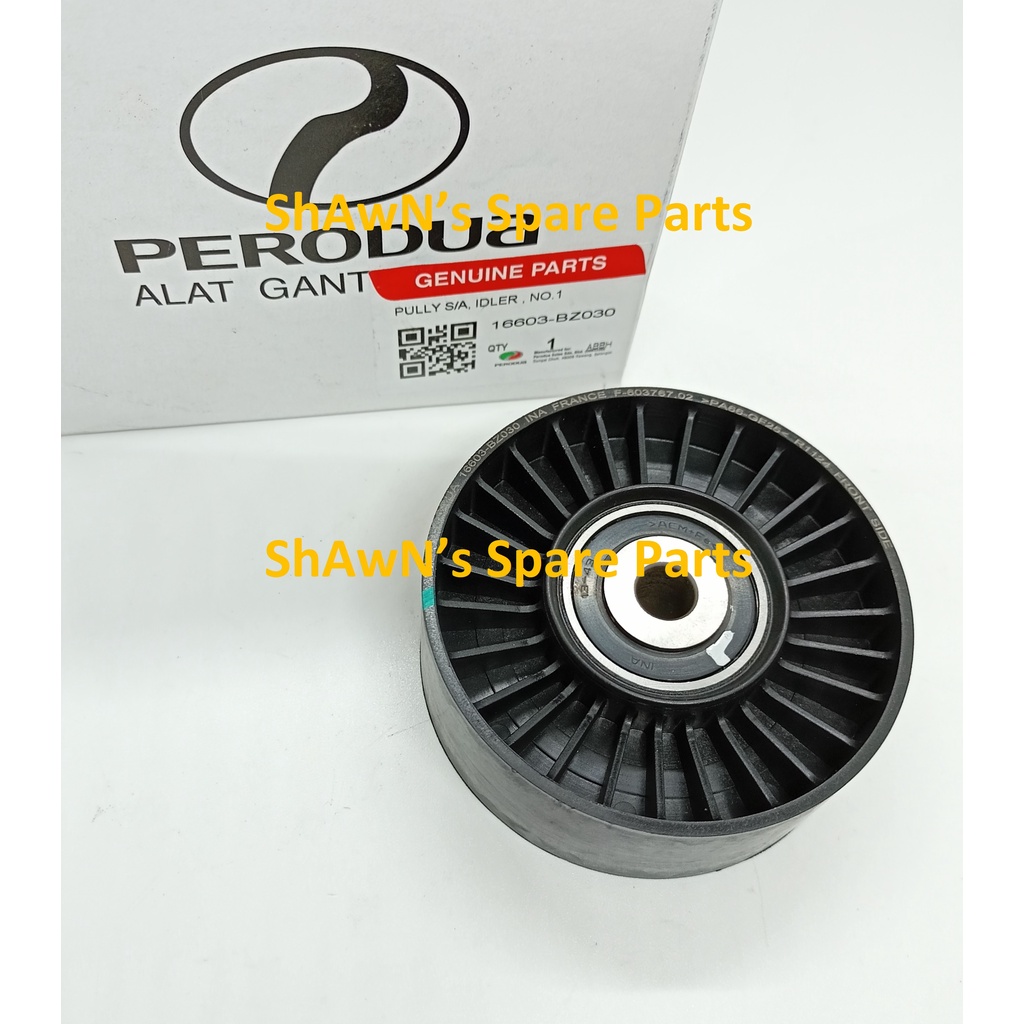 ORIGINAL Fan Belt Tensioner Pulley Idler Bearing Perodua Alza (16603