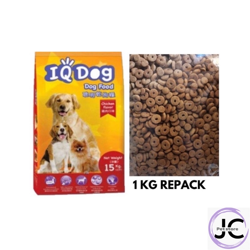 IQ Dog Food Chicken Flavour 1KG (Repack) Shopee Malaysia