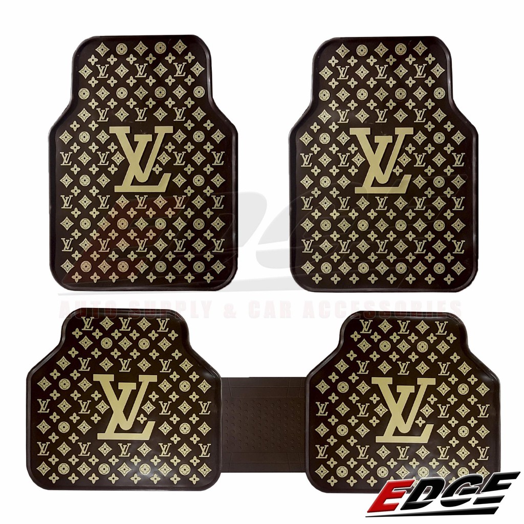 (RUBBER MATTING UNIVERSAL LV 5pcs/SET) car mat floor guard protection 5in1 Louis Vuitton