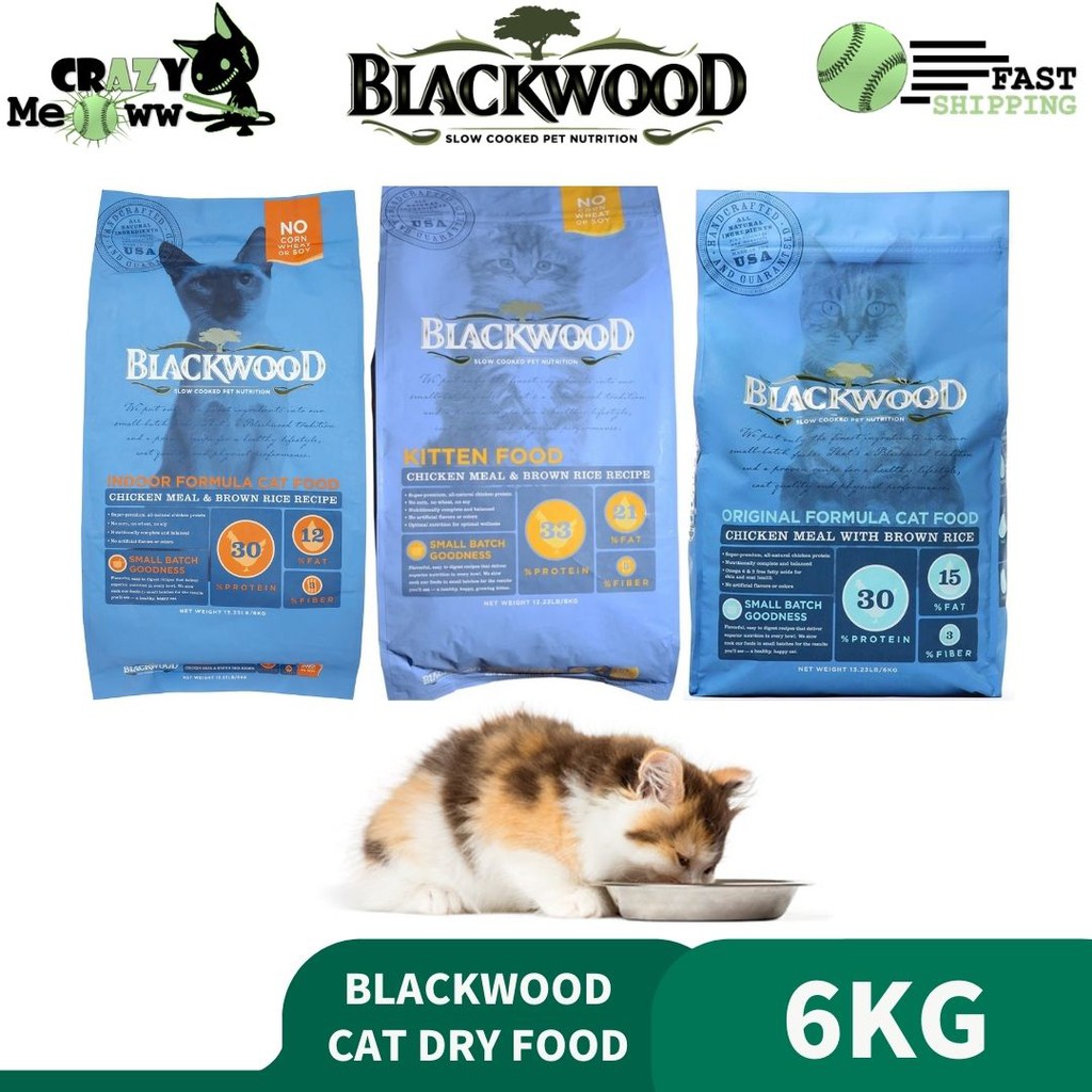 BlackWood Cat Dry Food 6kg ( BlackWood Indoor, BlackWood Original