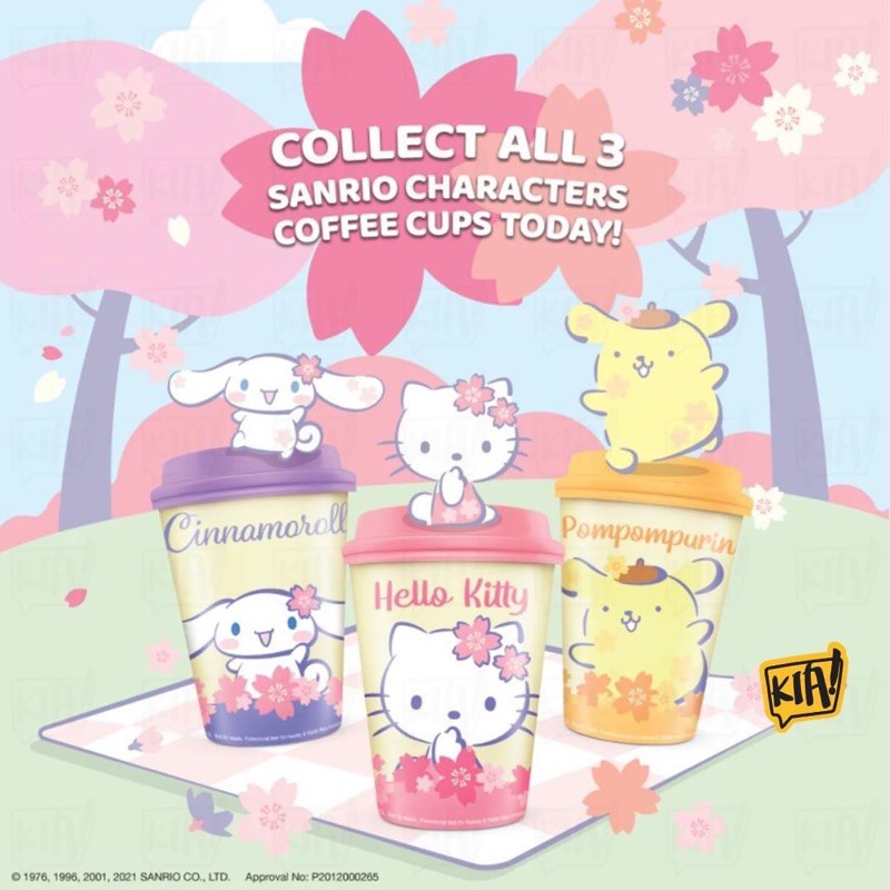 Darlie Asw free Sanrio coffee cup toothpaste charcoal clean/Lime mint/Baking Soda(Hello kitty