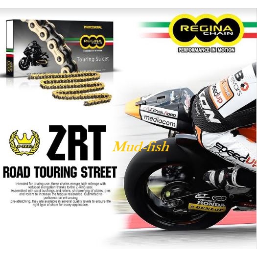 REGINA Z Ring GOLD Chain 520, 525, 530 Original Italy FOR SUPERBIKE
