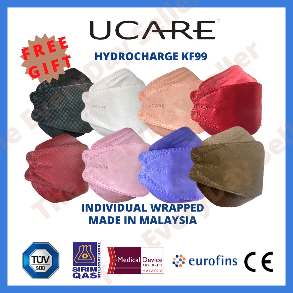 UCARE KF99 Medical Premium Respirator Face Mask (150pcs/No box), UCARE KF99 / KF94 Premium