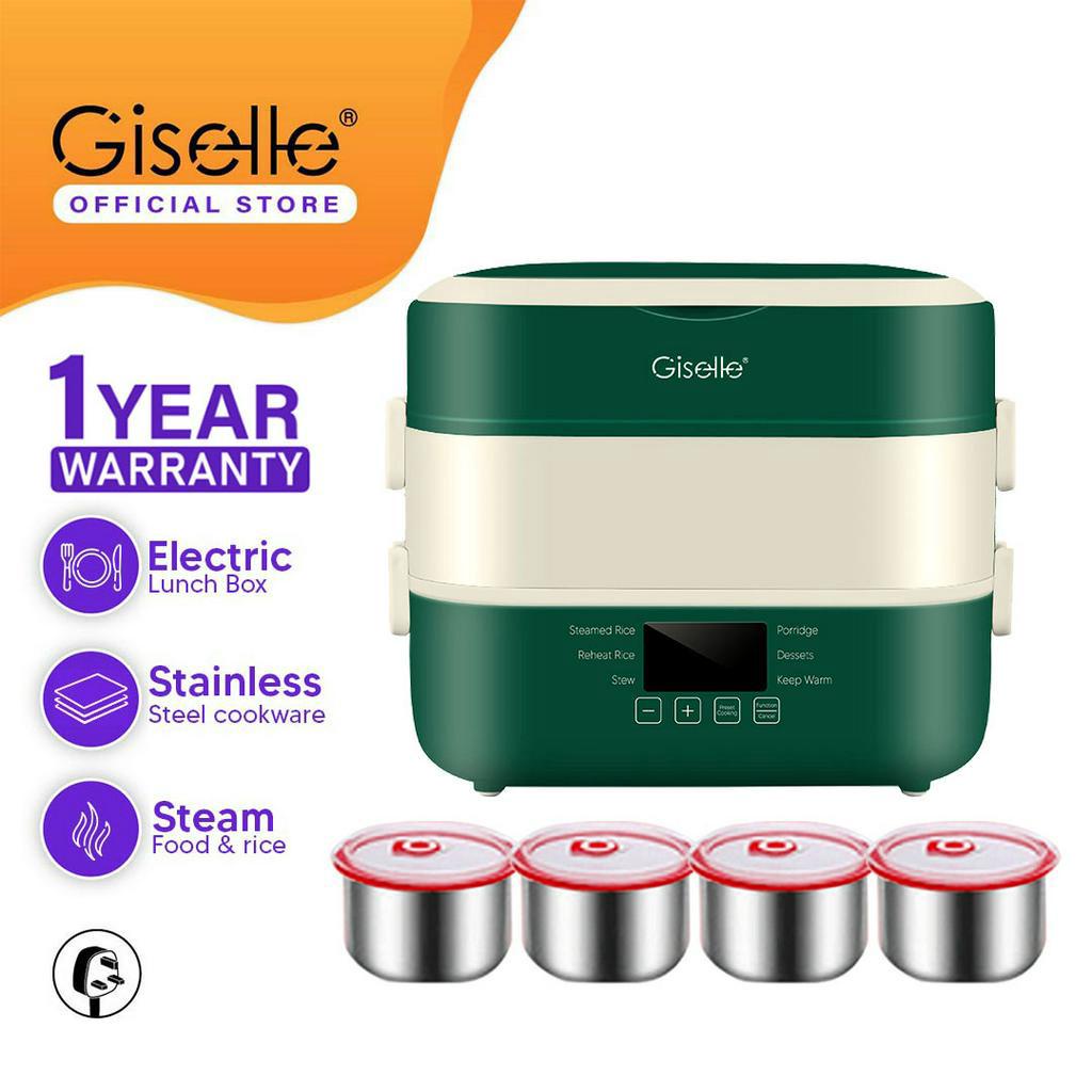 Giselle 2L Electric Rice Cooker Keep Warm Lunch Box with 304 Stainless