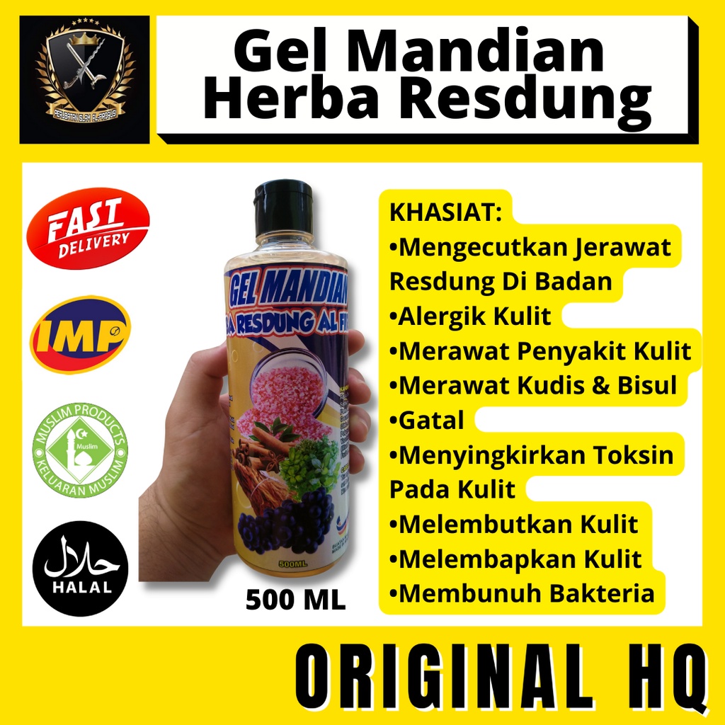 Shower Gel Mandian Herba Resdung Mengurangkan Jerawat Di Badan Gatal Kulit & Alahan Shopee