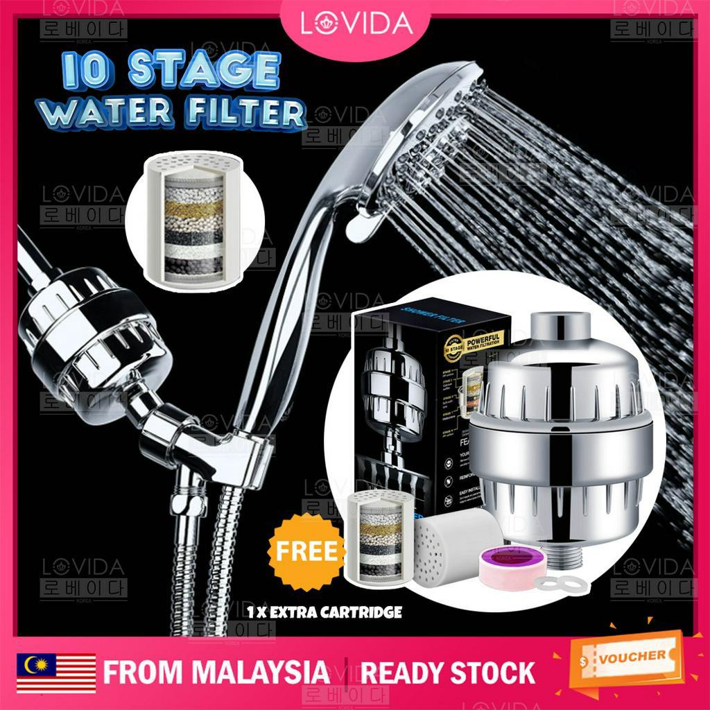 LOVIDA 10 Layers Shower Water Filter High Pressure Remove Chlorine