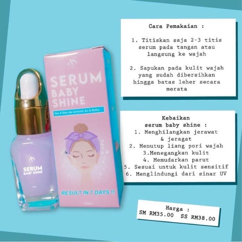 SERUM BABY SHINE 💯 TERLAJAK LARIS Shopee Malaysia
