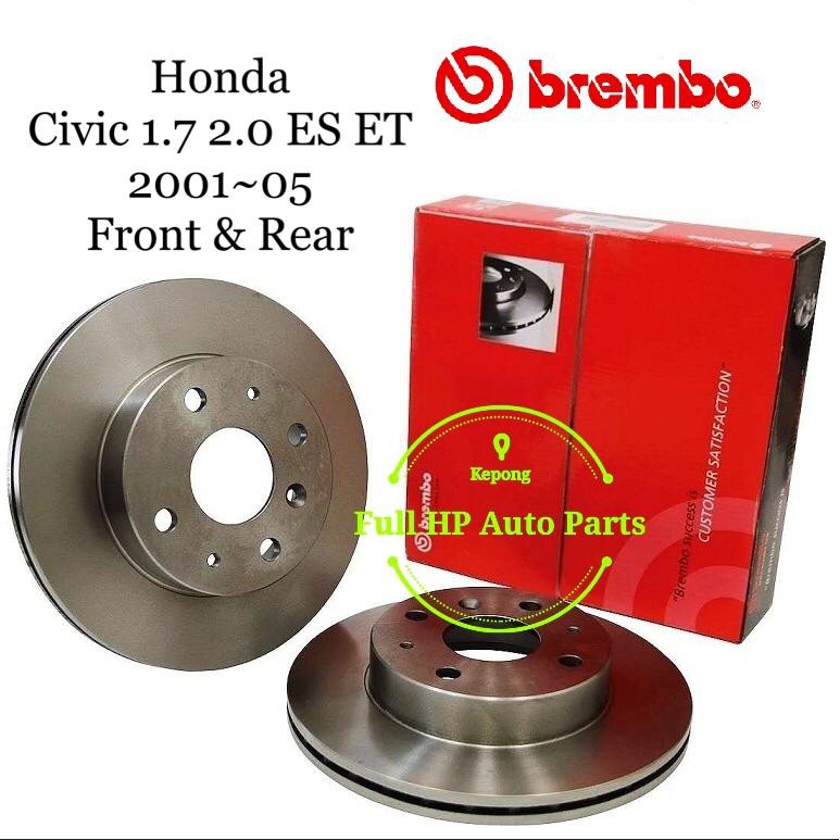 Original Brembo Disc Rotor Honda Civic 1.7 2.0 ES ET 200105 Shopee