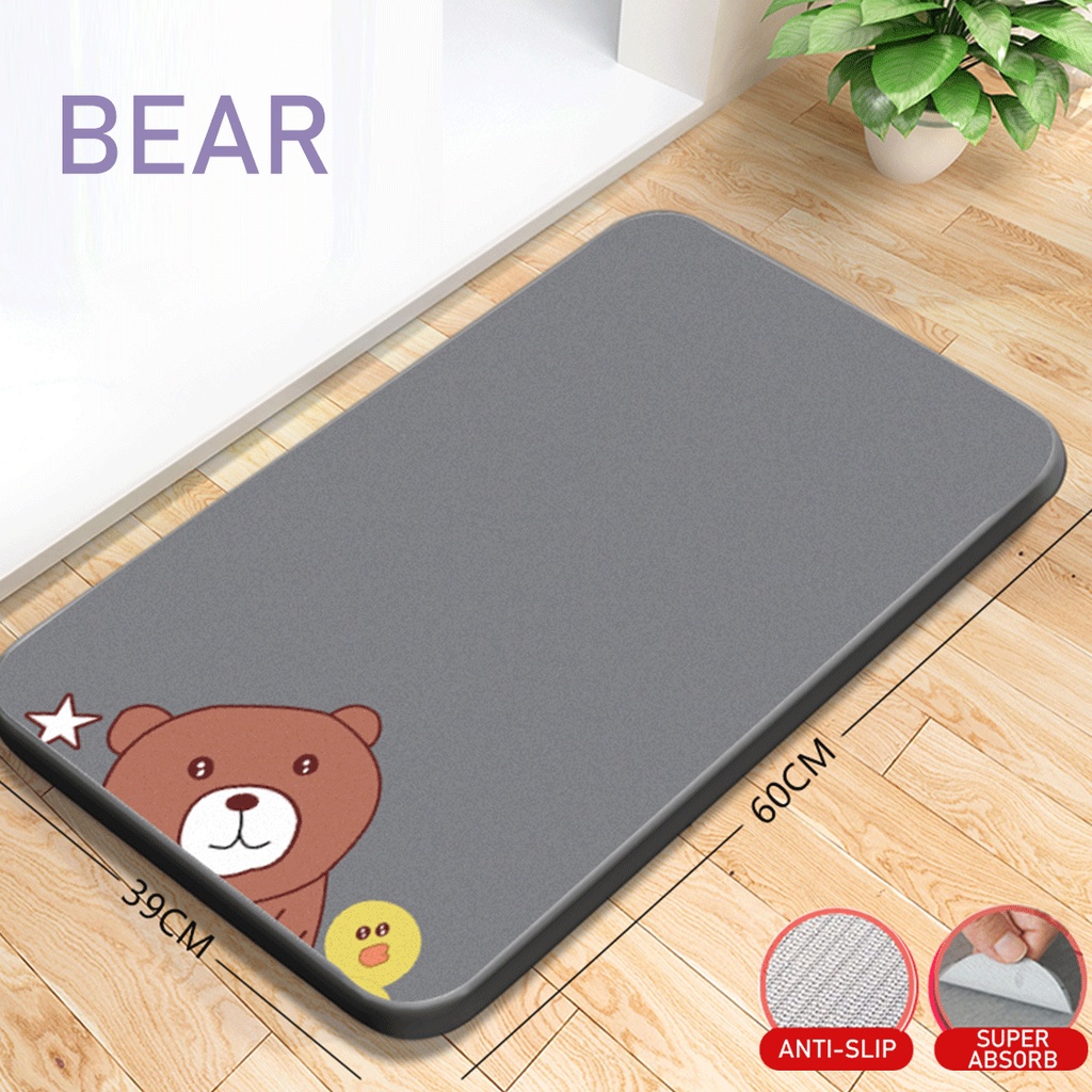 Japan Diatomite Mud Mat / Diatomite Mat / AntiSlip Fast Absorbent