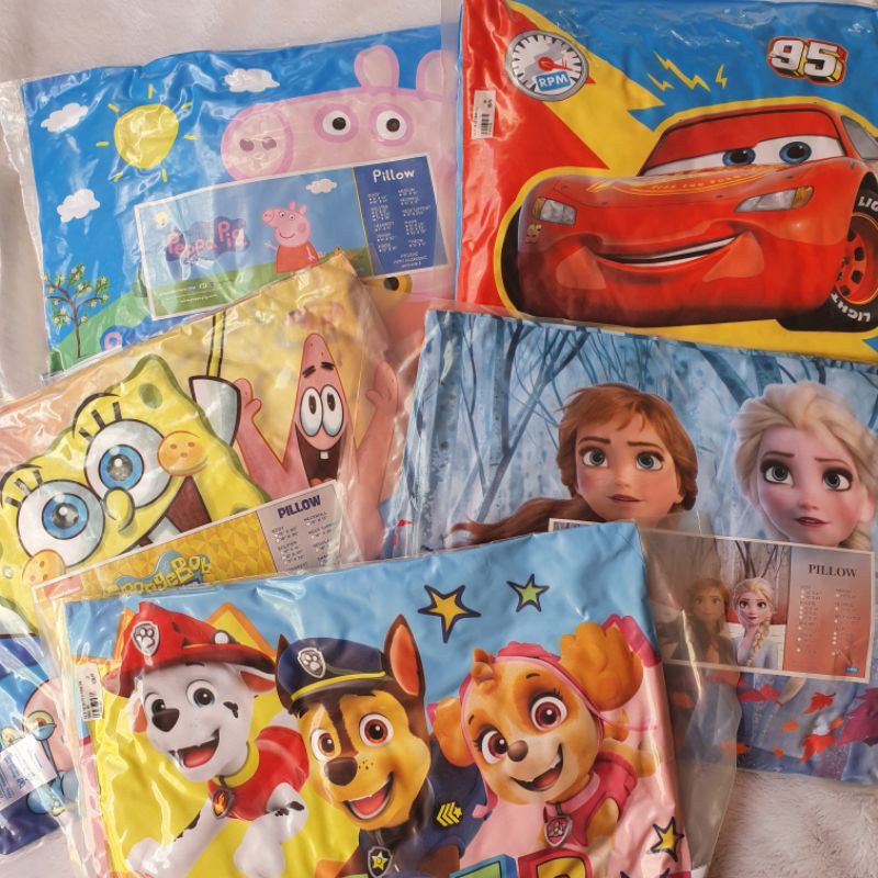 Dakki Toddler Kiddie Pillows (Frozen, Cars, Paw Patrol, Cars, Spongebob