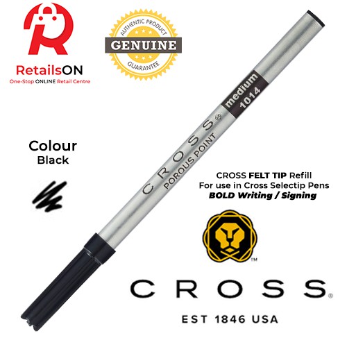 CROSS Refill Porous Point Black / Felt Tip Pen Refill 1pc Black