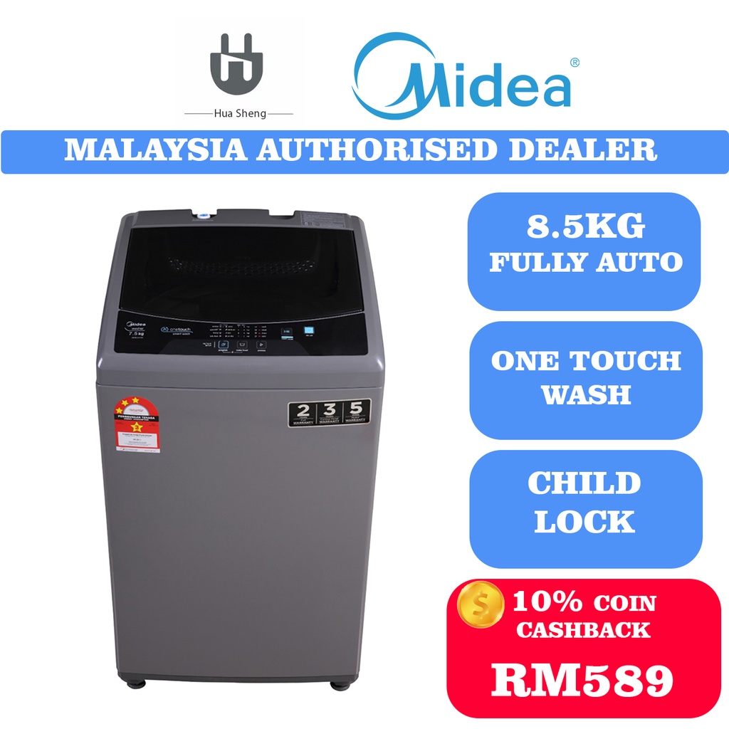 Midea Fully Automated Washer/Washing Machine (7kg/7.5kg/6kg/8.5kg/9.5kg