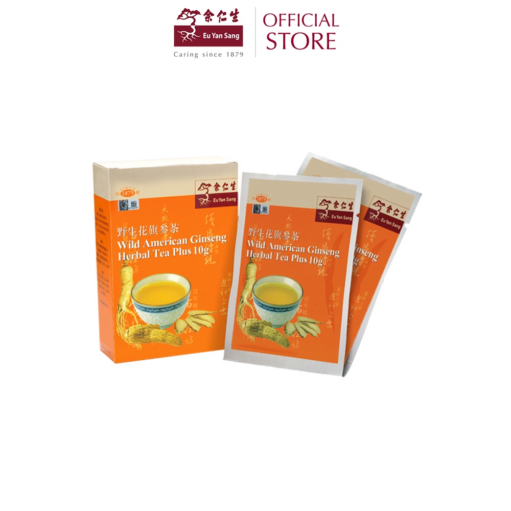 Eu Yan Sang Wild American Ginseng Herbal Tea Plus 余仁生野生花旗参茶 (10g x 6
