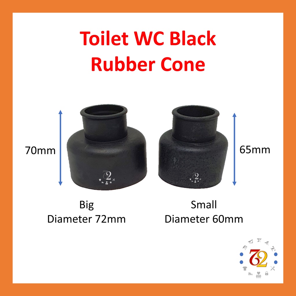 Toilet WC Black Rubber Cone Shopee Malaysia
