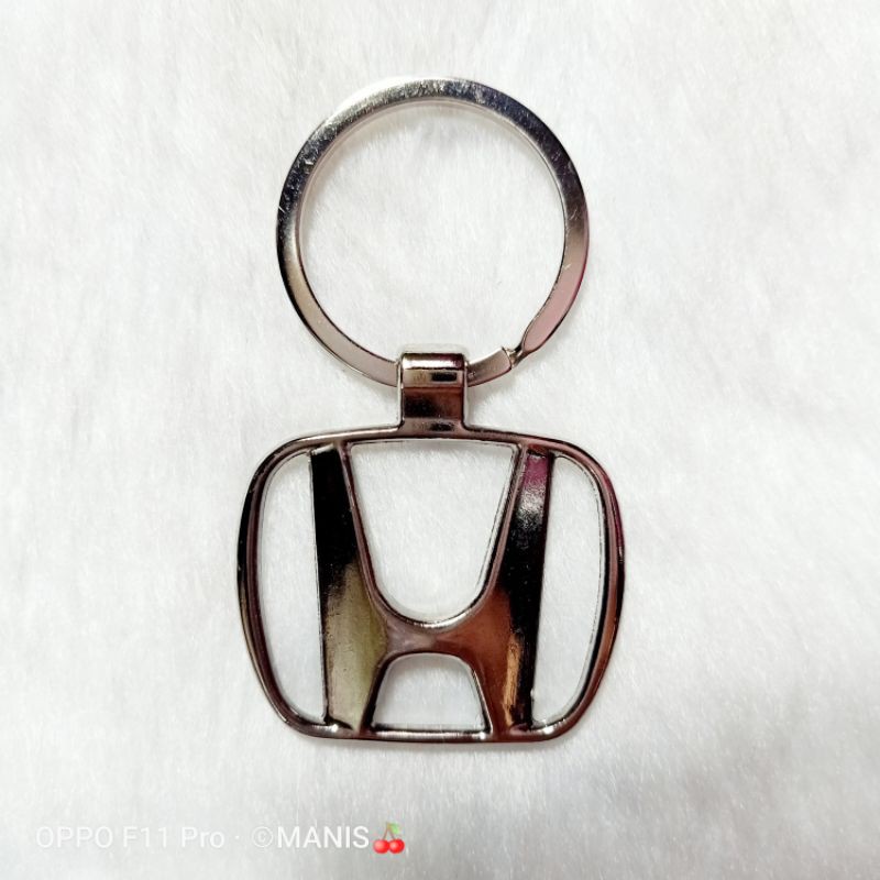 Stainless Steel Metal Honda Car Logo Keychain 3D Key Chain / Keychain