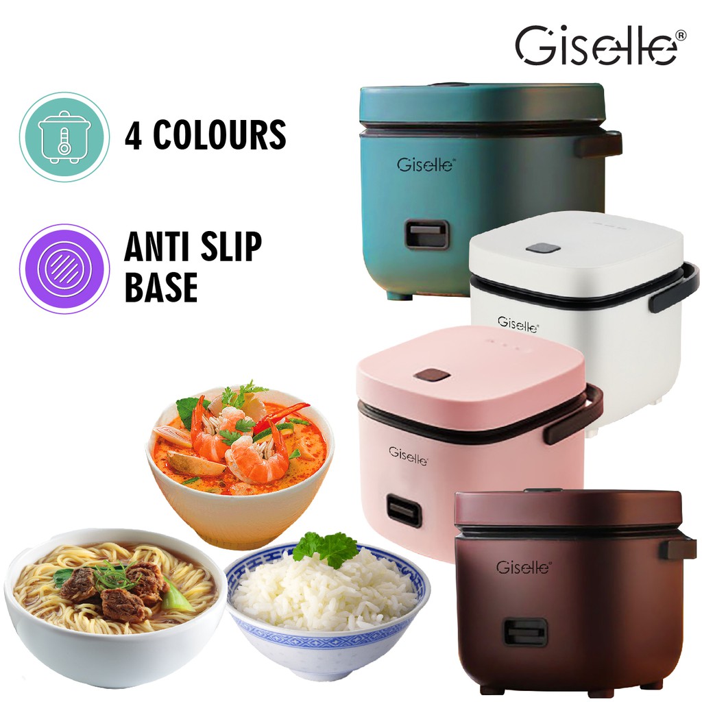 Giselle Mini Rice Cooker 1.2L with NonstickPot and Steame periuk nasi