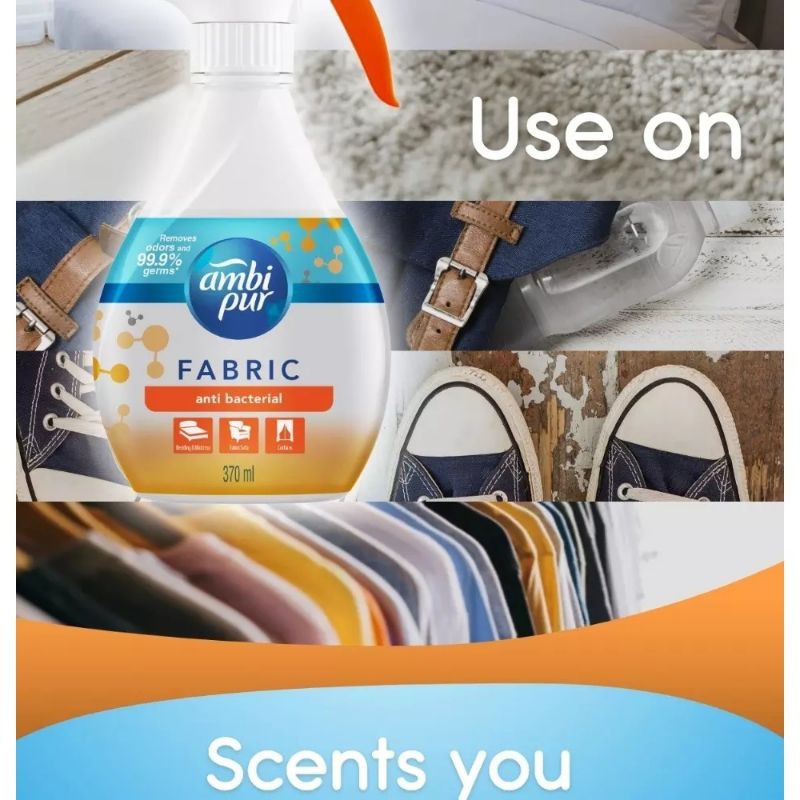 Febreze Ambi Pur (ANTI BACTERIA) Fabric Refresher🌹spray remove 99.9