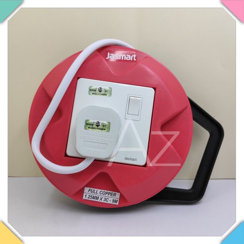 Jasmart Heavy Duty Round Extension Wire Box 1.25mm x 3C Full Copper Cable(Random Color) Shopee