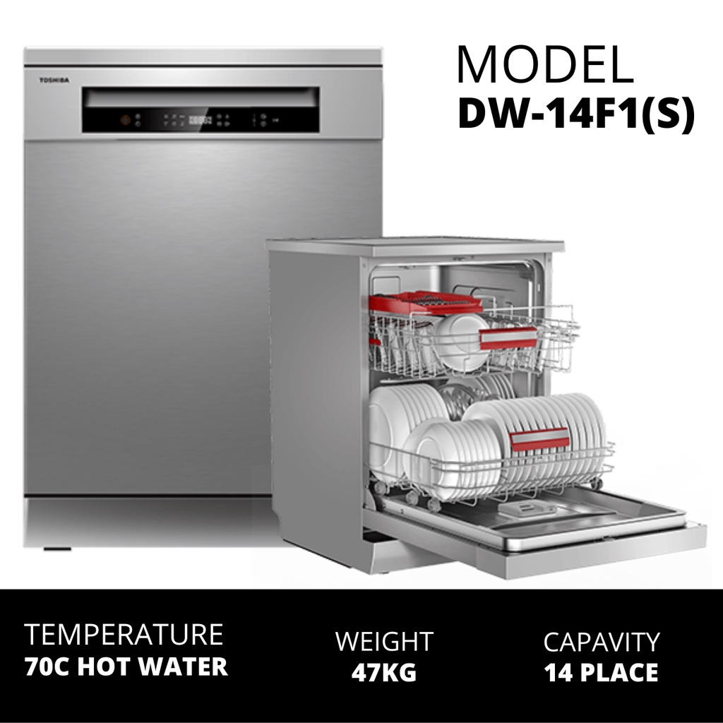 (Free Shipping Penang,Kedah & Perlis) Toshiba Table Top Dishwasher