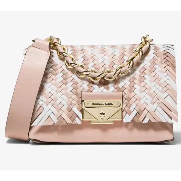 ORIGINAL MICHAEL KORS CECE EXTRASMALL WOVEN LEATHER CROSSBODY BAG Shopee Malaysia