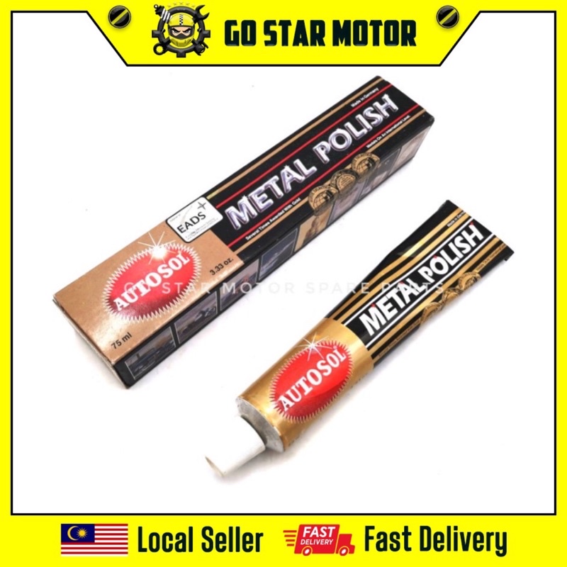 AUTOSOL Metal Polish Rust Remover Chrome Cleaner for Polishing Rust (75ML) Shopee Malaysia