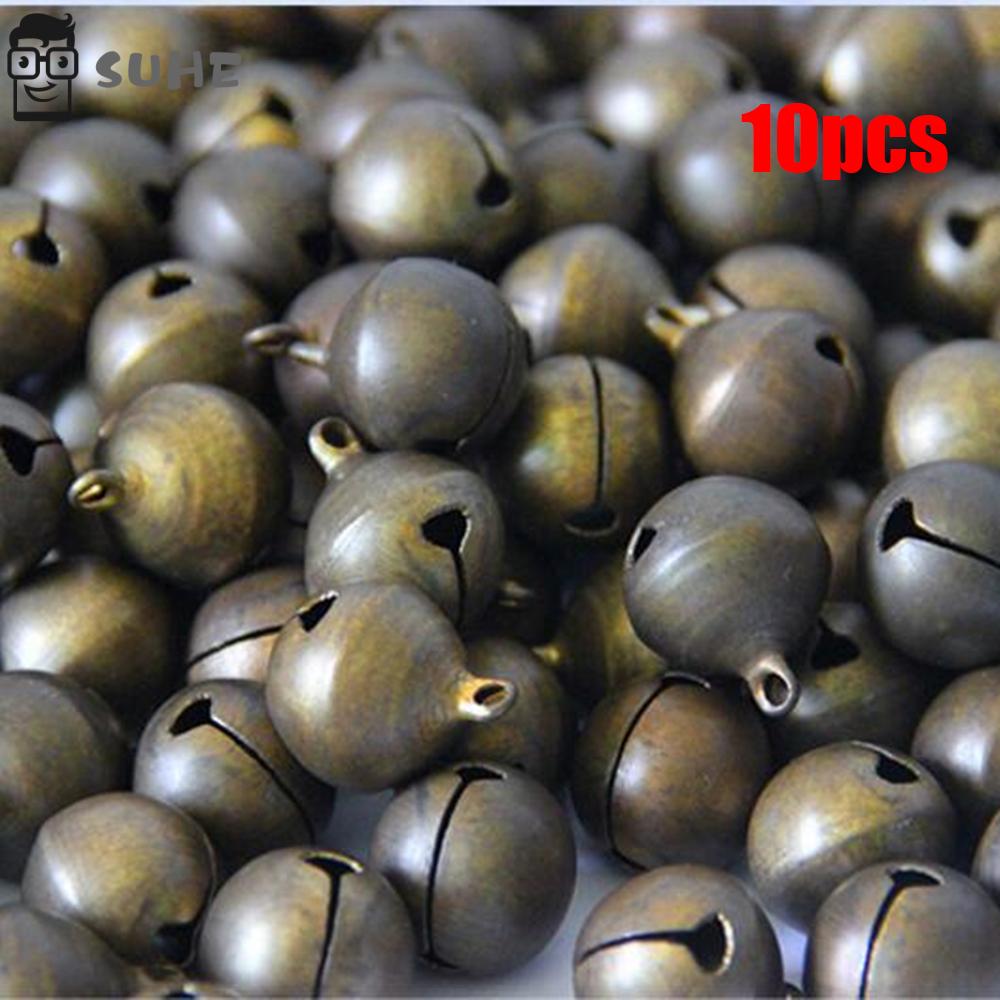 SUHE 10pcs DIY Copper Jingle Bells Handmade Campanula Accessories Small Bell Necklace Bracelet