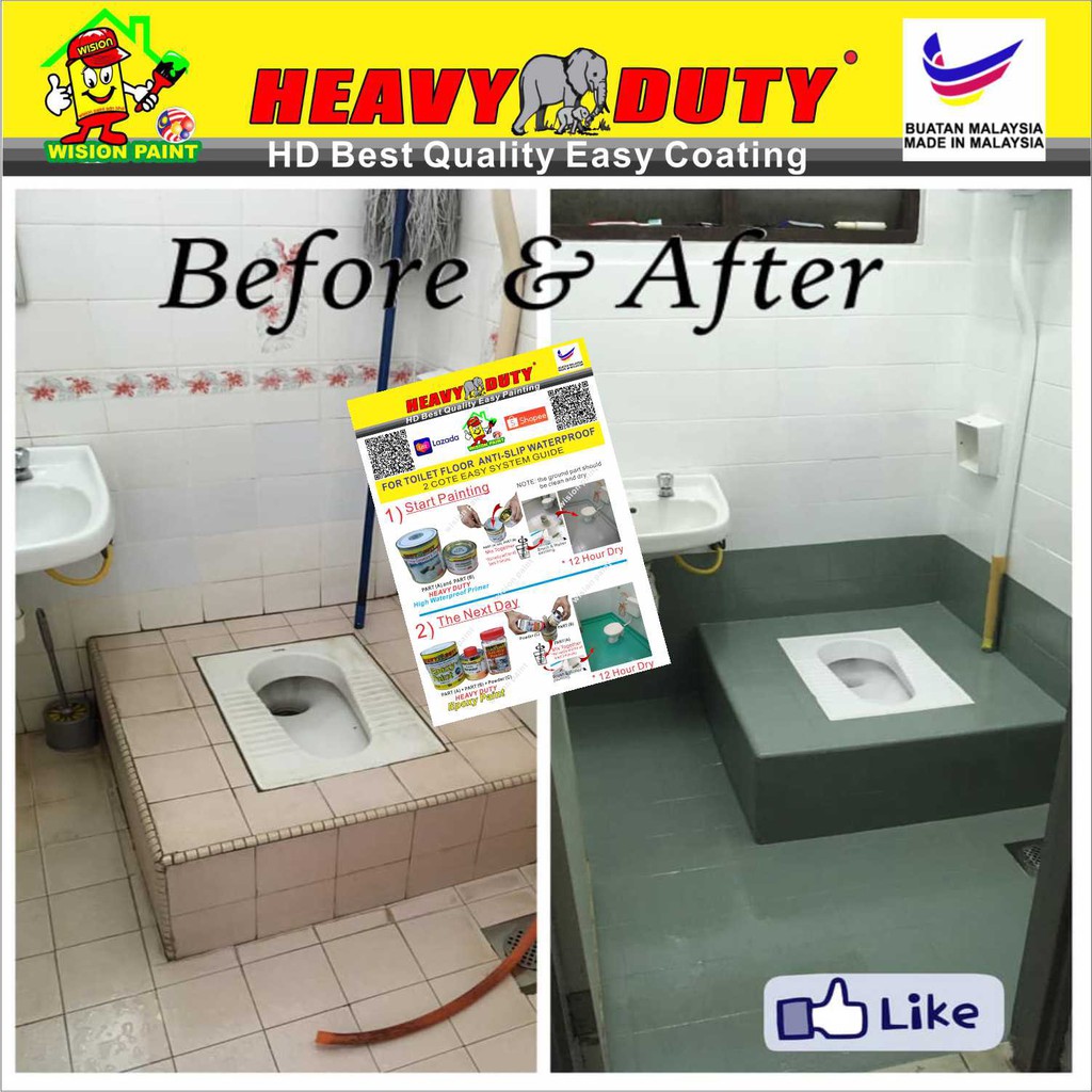 119 deepsea green ( FULL SET EPOXY PAINT ) FOR TOILET TILES FLOOR ( 1L