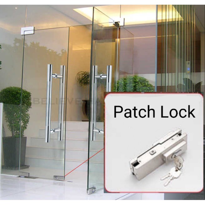 FH50 Patch Lock / Glass Door Bottom Lock Shopee Malaysia