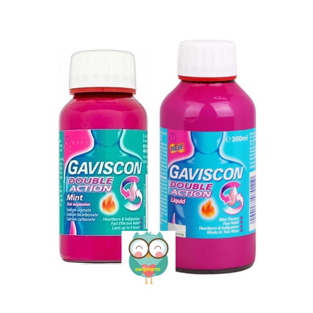 Gaviscon Double Action Liquid 150ml / 300ml / 5x10ml to Relieve