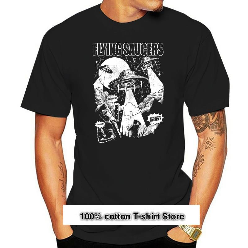 TShirt For Boy And Flying Saucers Retro Alien Invasion Ufo Comic