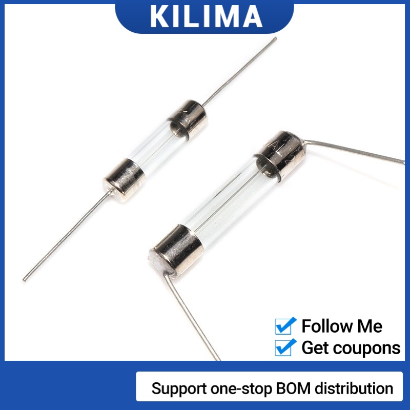 10PCS 5x20mm 250V Glass Tube Fuse for Induction Cooker Oven 1A 2A 3A 5A
