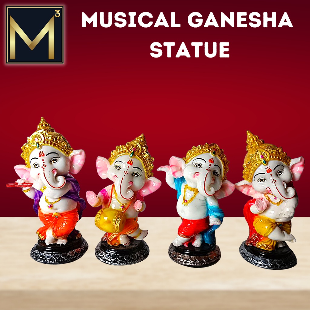 Musical Ganesha Statue /Vinayagar Statues/Home Decor/Car Dashboard