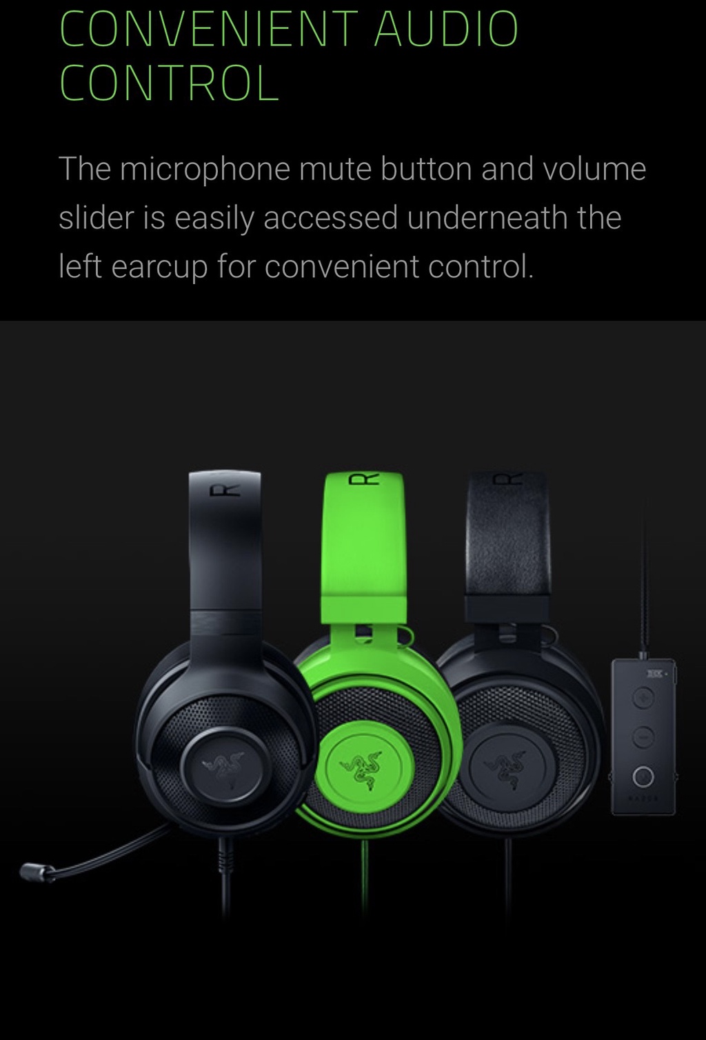Razer Kraken X Lite Wired Console Gaming Headset Ultra Light Analog