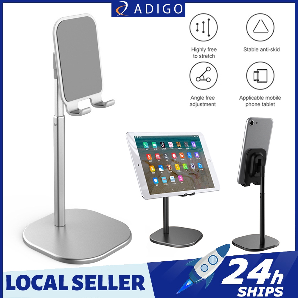 Mobile Phone Adjustable Desk phone holder & stand Aluminum Desktop Portable Universal Stable