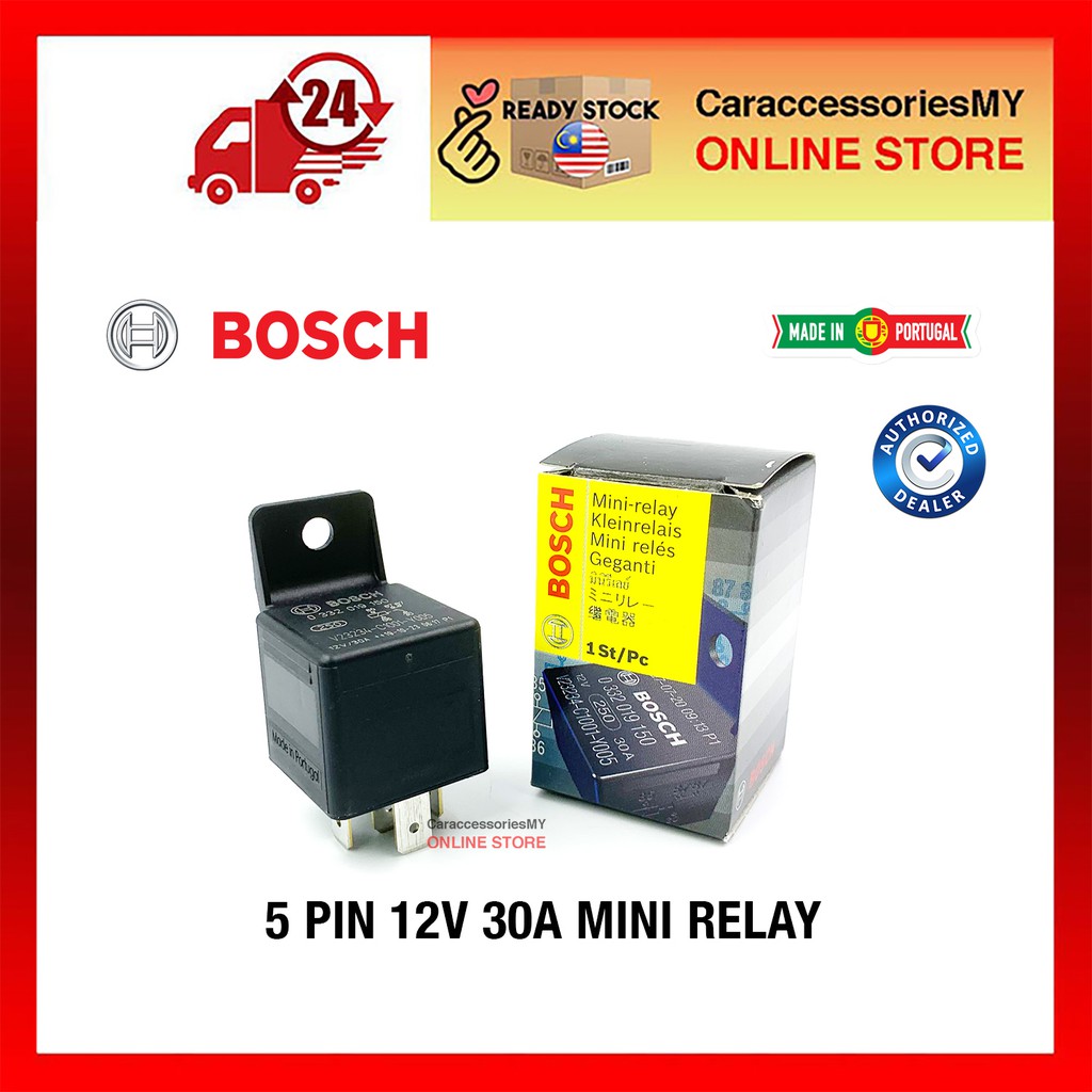 Relay 5 pin Bosch Relay Horn Relay Headlamp Relay 12V 30A Aircond Relay