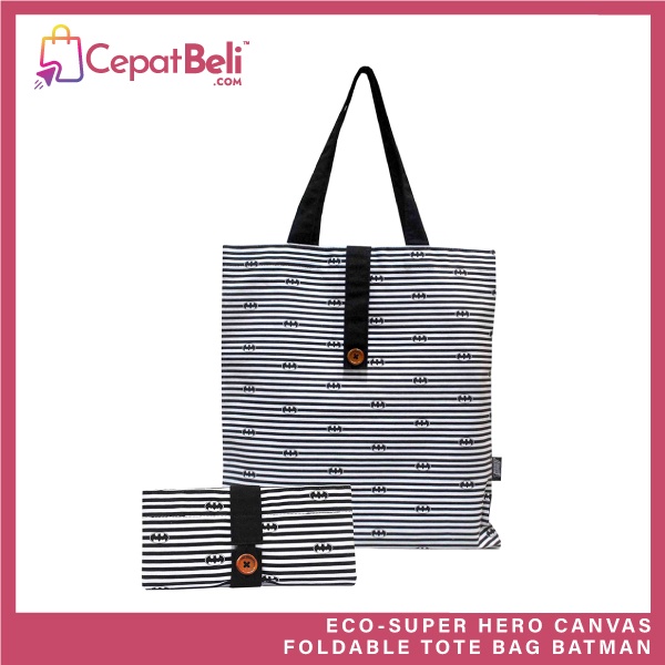 (JUALAN GUDANG DC COMICS) BATMAN ECOSUPER HERO Canvas Foldable Tote(07)