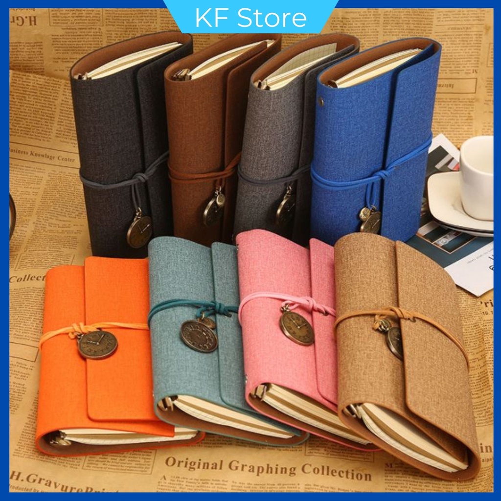 A5 A6 PU Leather Diary 6 Ring Binder Loose Leaf Notebook Journal