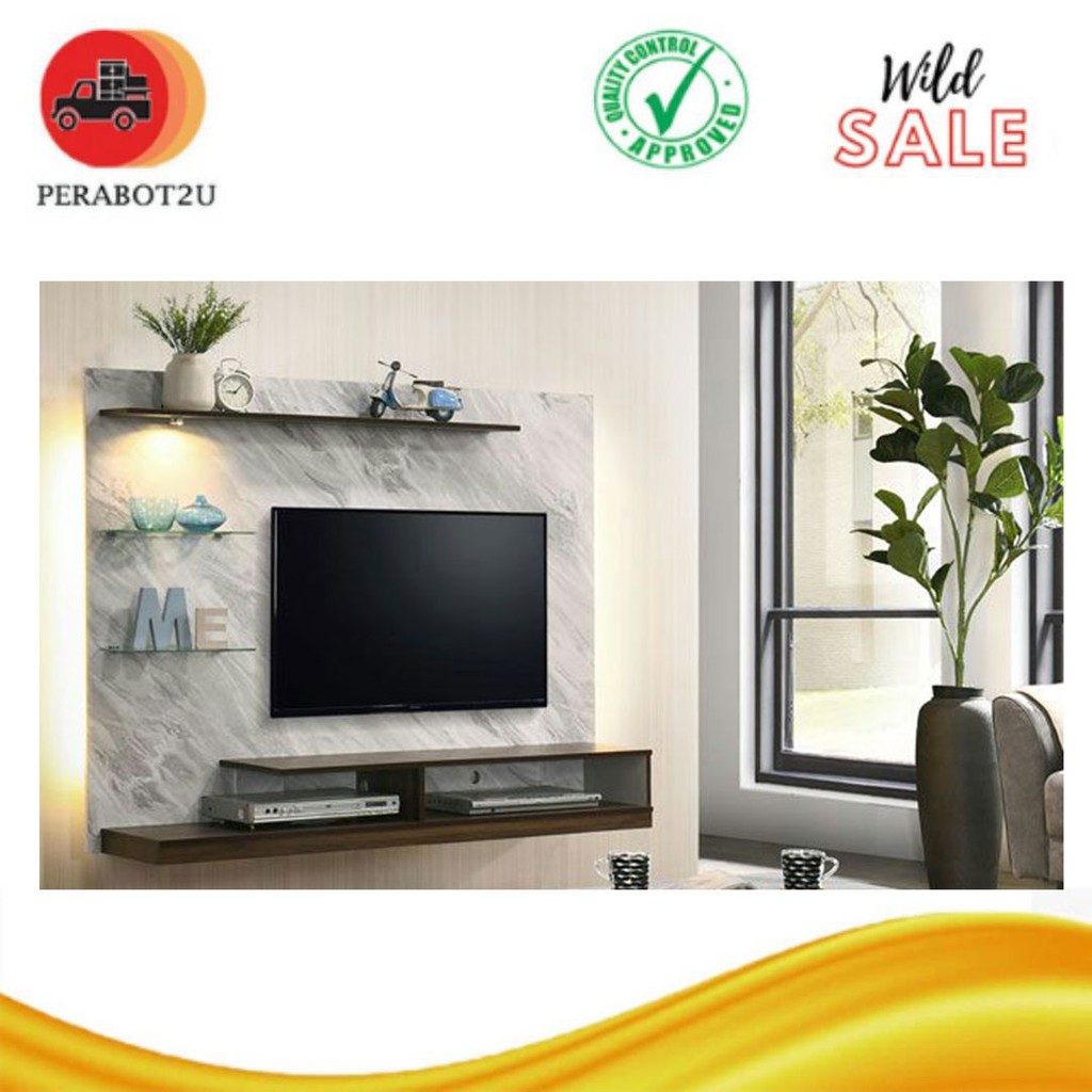 P2U SA HTV TV Gantung + meja kopi / Rack / Almari TV