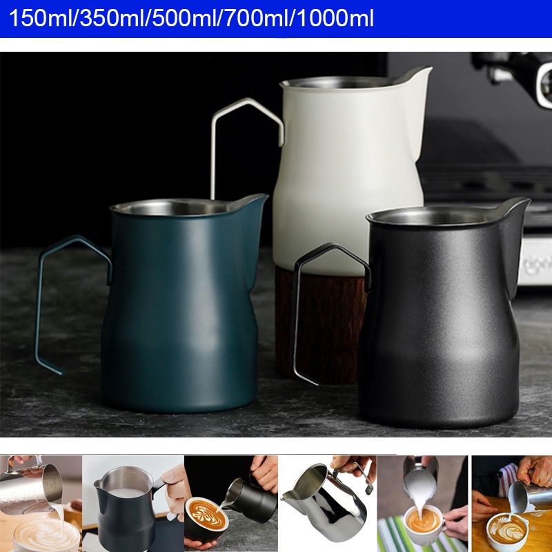 Stainless Steel Milk Jug Espresso Cups Coffee Foamer Mugs Italian Latte