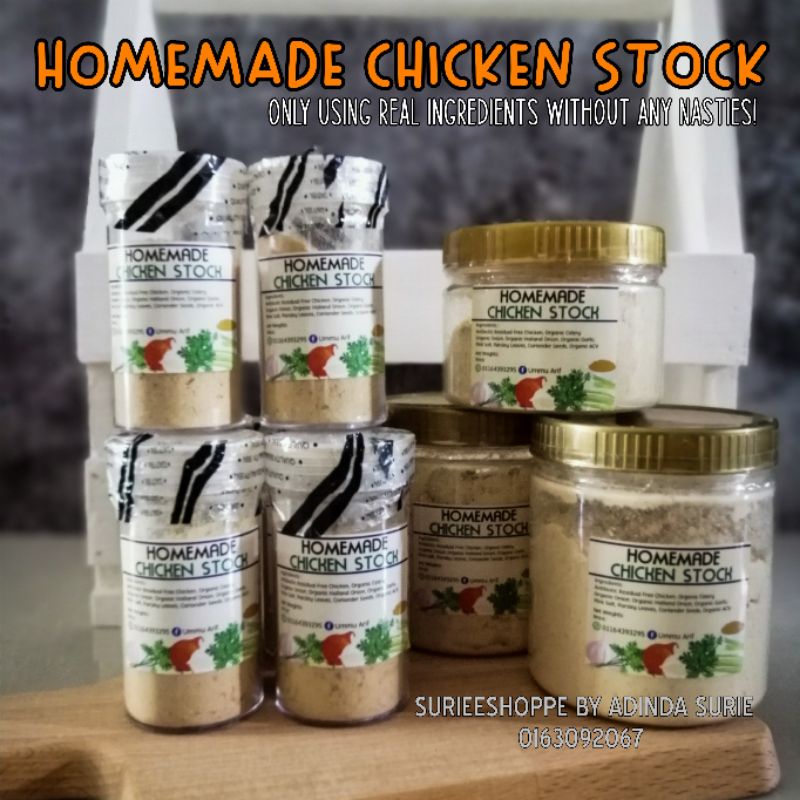 Homemade Chicken Stock Powder (Stok Ayam Bebas MSG) Shopee Malaysia