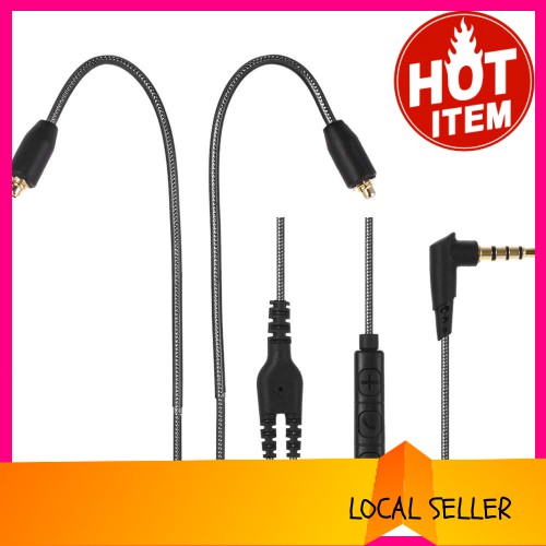 BEST PRICE 3.5mm Wired Earphones Cable Detachable Replacement Headphone