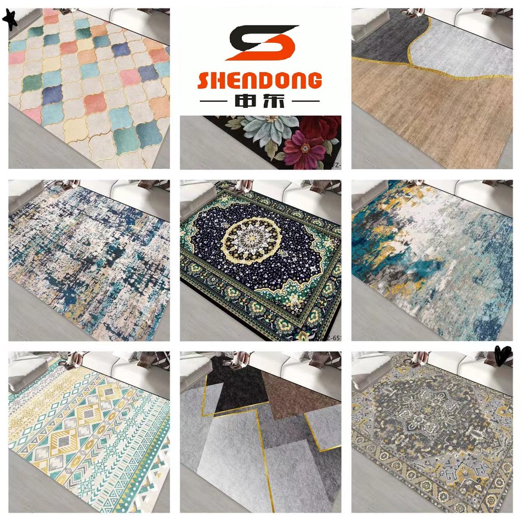 OFFER !! XL (200*160cm)Crystal Velvet Carpet 5 D / Floor mat / Rugs