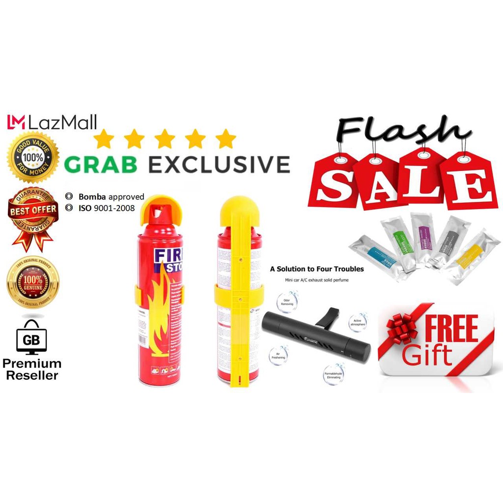 GBStore 100[ORIGNAL] 500ml Fire Extinguisher,EXCLUSIVE GRAB DRIVER
