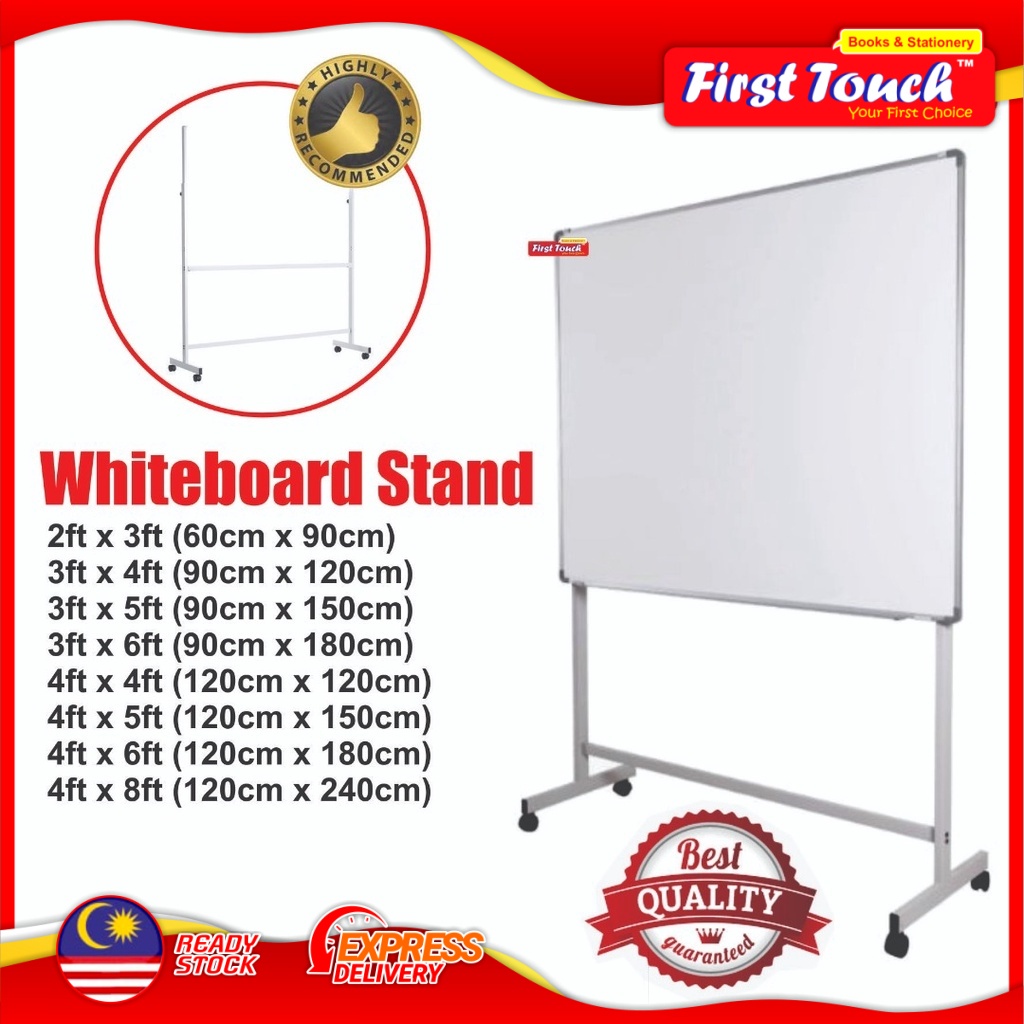 Whiteboard with Stand Whiteboard Stand 2x3 / 3x4 / 4x4 / 3x5