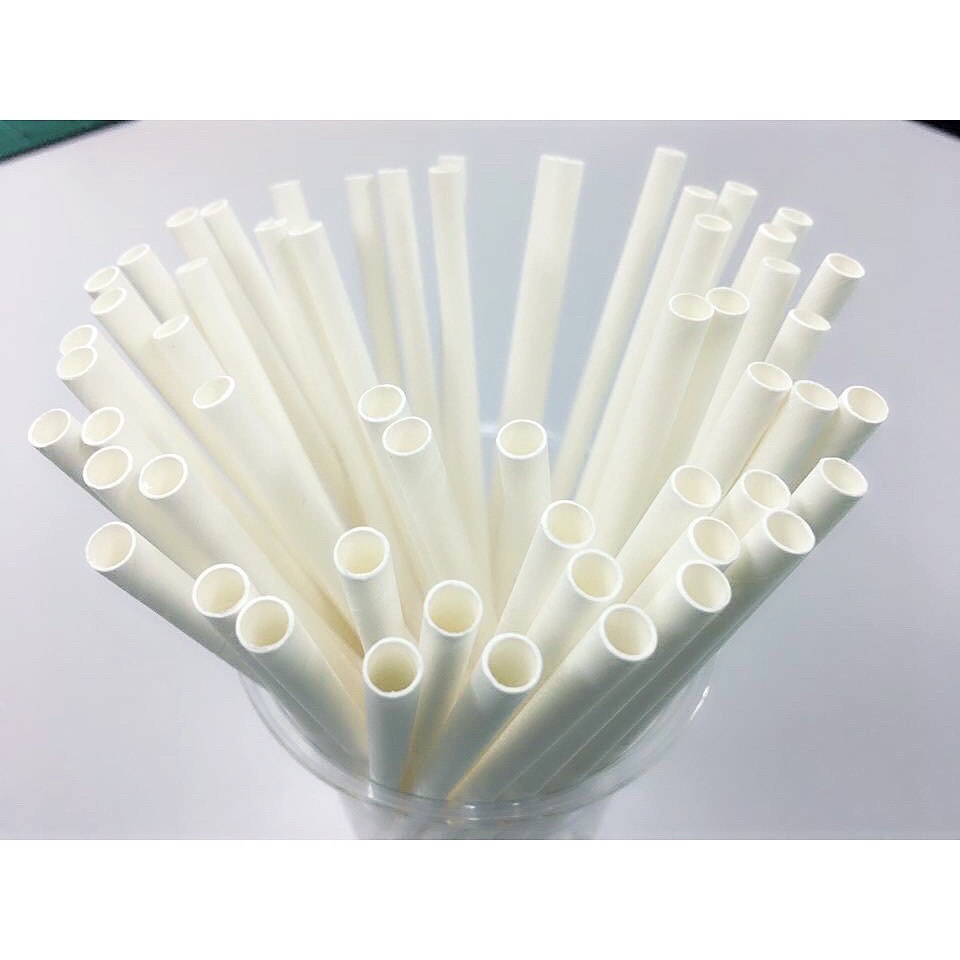 8mm White Paper Straw (25/50/100pcs) Shopee Malaysia