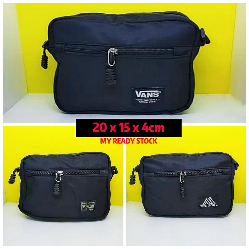 D) Mix Good Quality Gregory Pancoat Shimano Abu Garcia NYLON/WATERPROOF BAG Sling Bag Crossbody