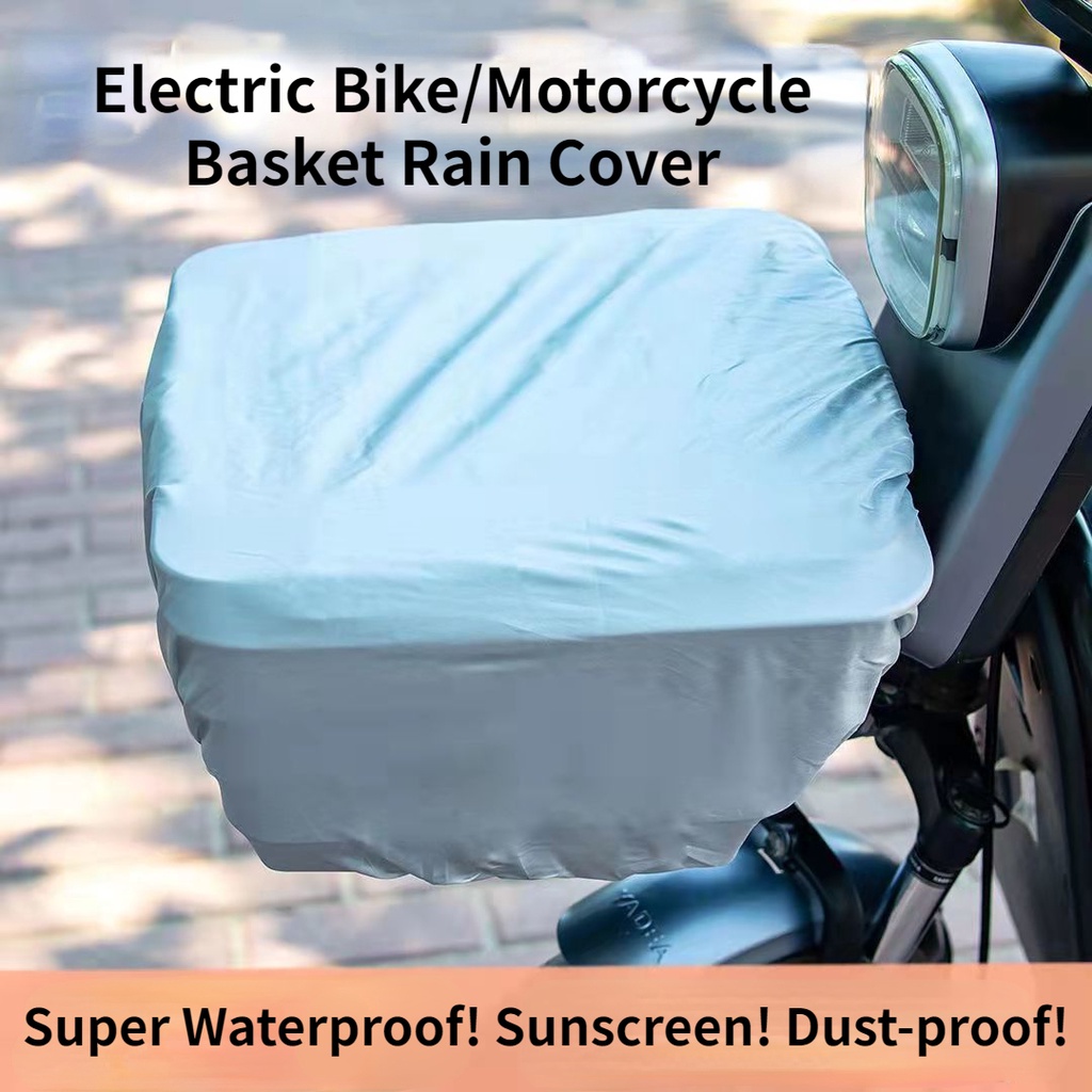 Electric Bicycle Basket Front Basket Rain Cover Bicycle Motorcycle