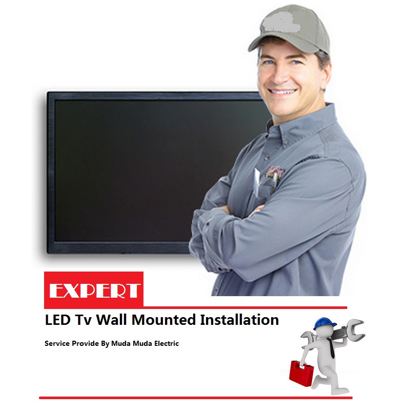 Professional Flat LED TV Wall Mount Bracket Installation Service
