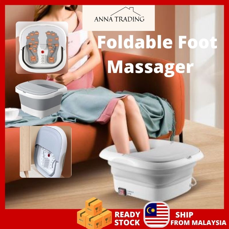 🔥Ready stock🔥 Fully Automatic Foldable Foot Bath Tub Detox Spa Massager